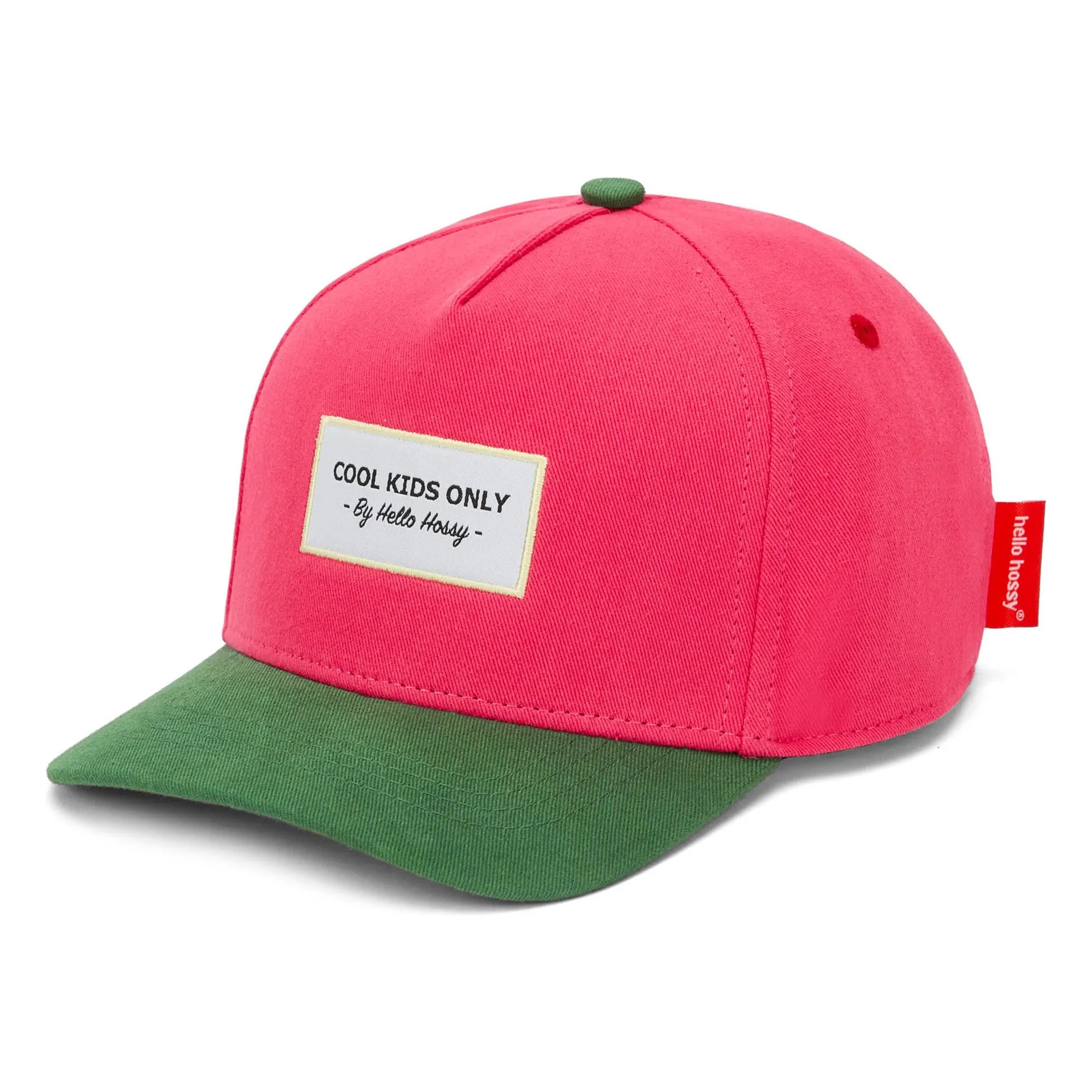 Hello Hossy Fuchsia Organic Cotton Mini Curved Visor Cap