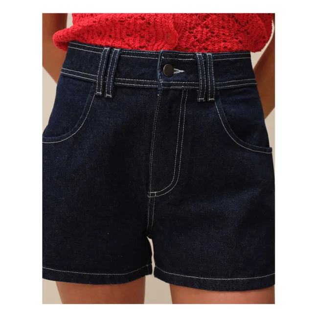 Short Farouk | Denim brut