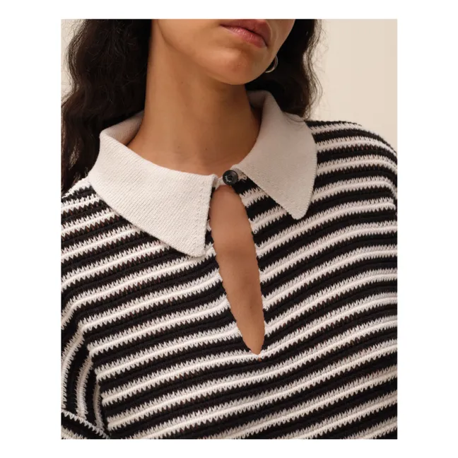 Pull Rayures George | Noir