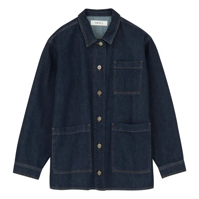 Surchemise Henny Coton Bio | Bleu indigo