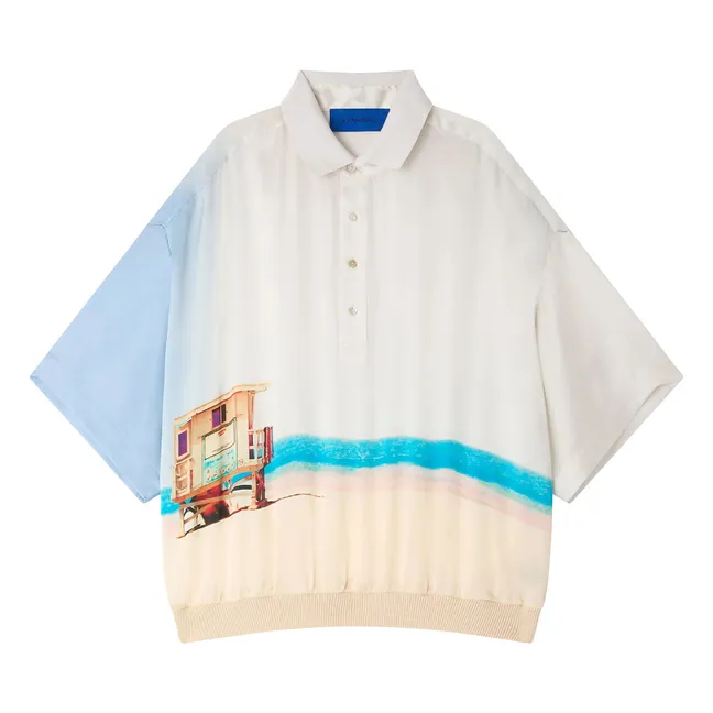 Blouse Malden Soie | Bleu