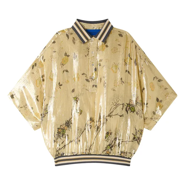 Blouse Jaca Métallisée Soie | Doré