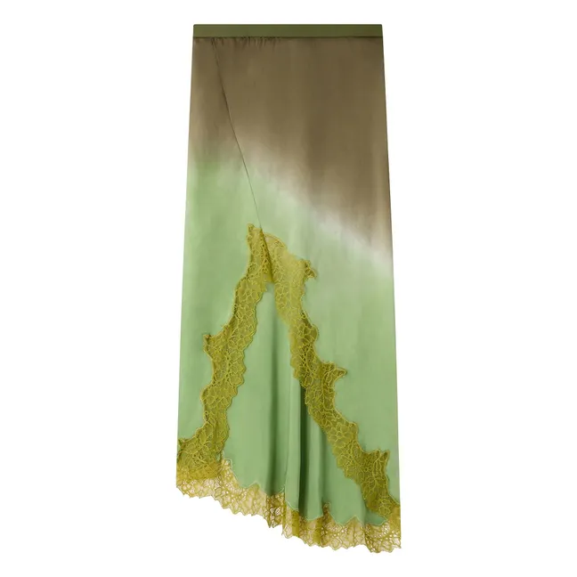 Eranu Silk skirt | Green