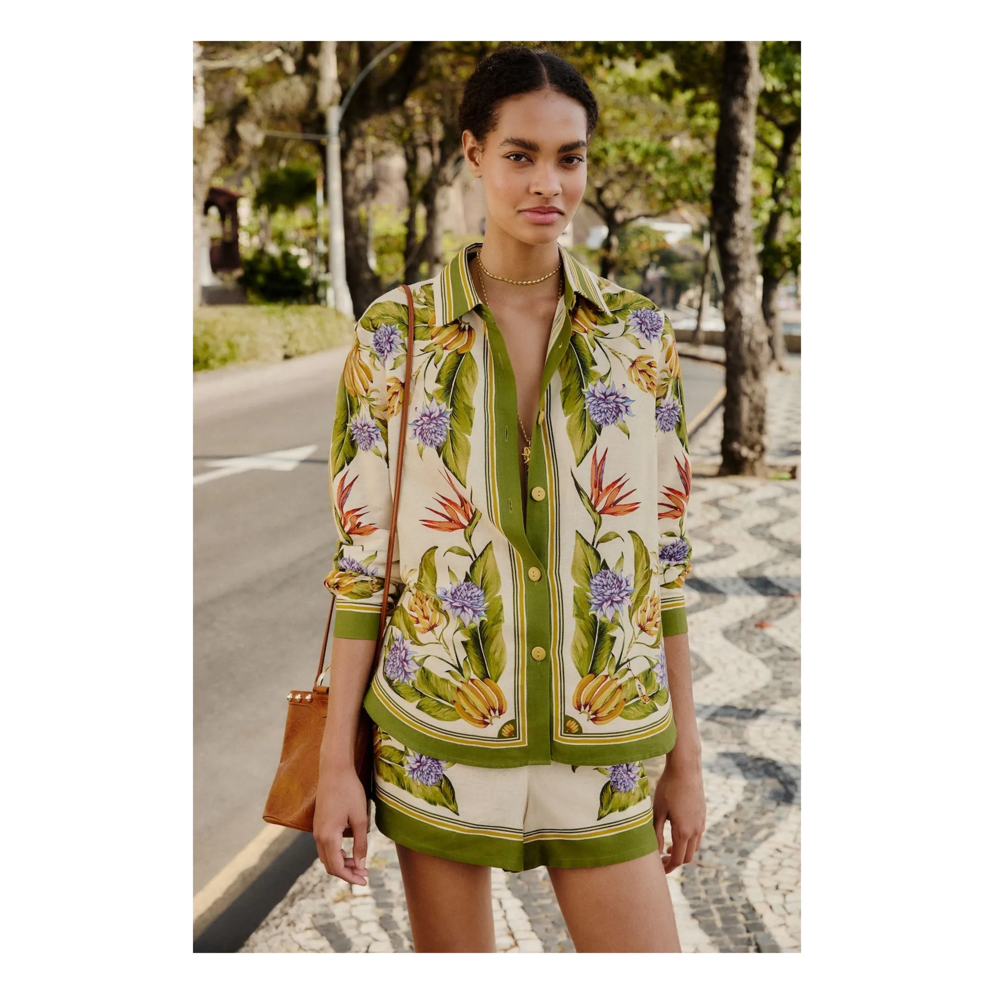 Chemise Tropical | Sable- Image produit n°0