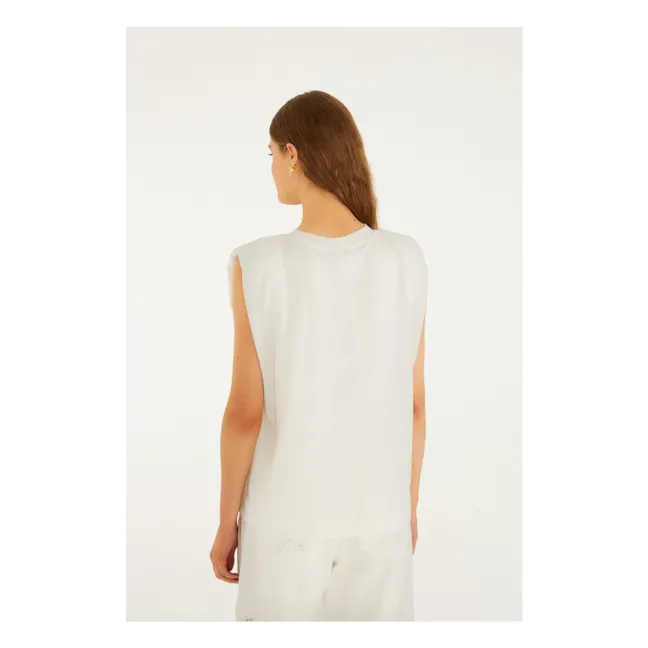 T-shirt Epaulettes Rio | Blanc