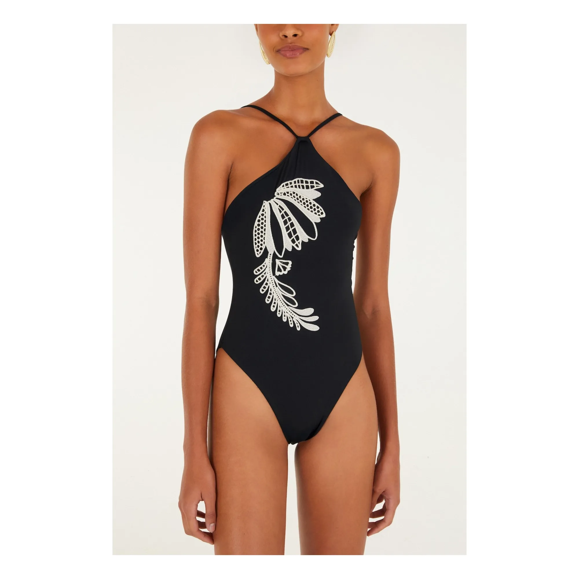 Farm Rio Black Copacabana One-Piece Swimsuit