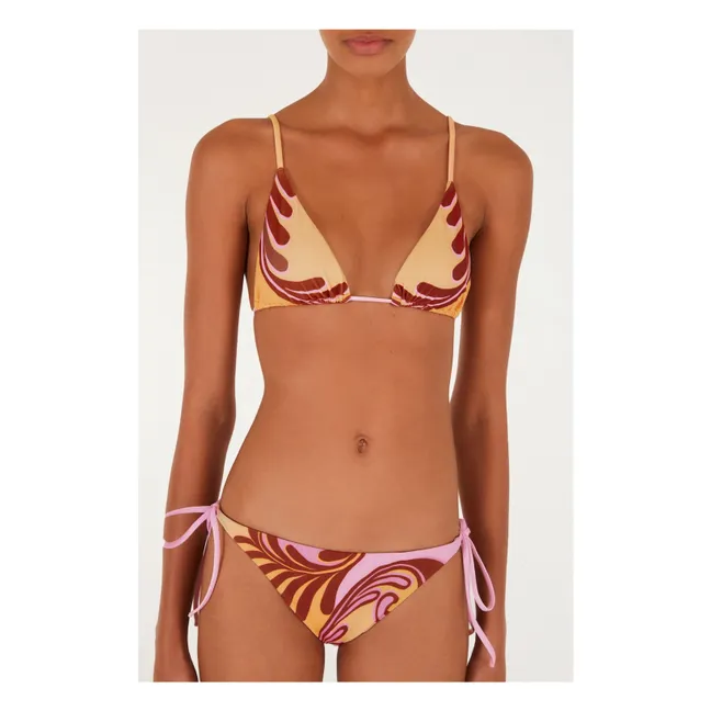 Traje de baño Arabesque Top | Amarillo