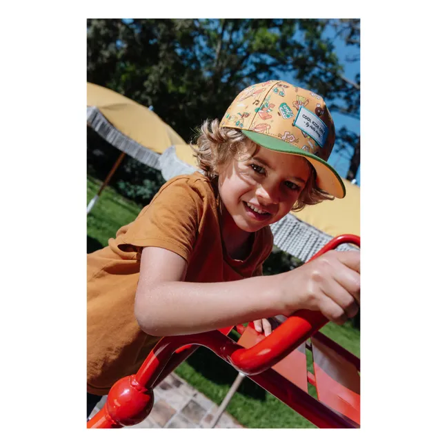 Casquette Visière Courbée Music Festival Fibres Recyclées | Vert