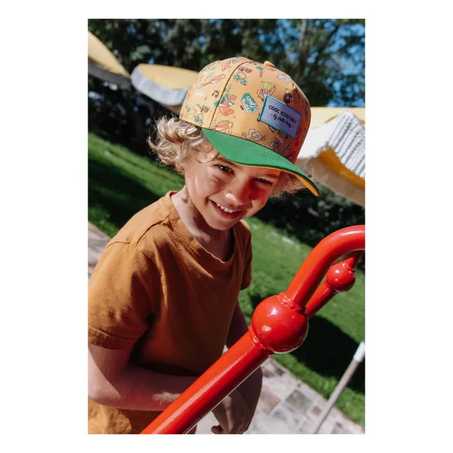Casquette Visière Courbée Music Festival Fibres Recyclées | Vert