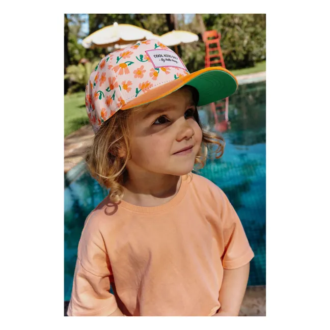 Casquette Visière Courbée Springtime Fibres Recyclées | Orange