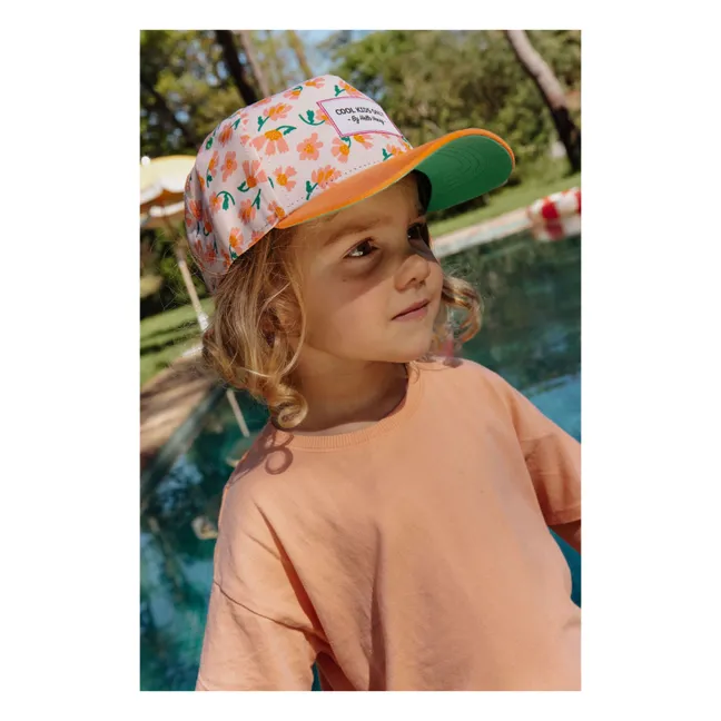 Casquette Visière Courbée Springtime Fibres Recyclées | Orange