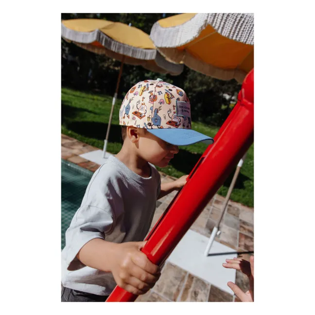 Baseball Party Curved Visor Cap Recycled Fibers | Blue