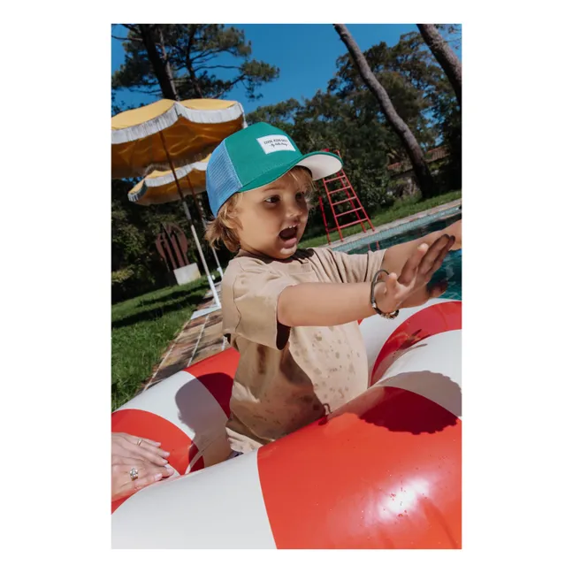 Curved Visor Cap Trucker Mini Plain Organic Cotton | Green