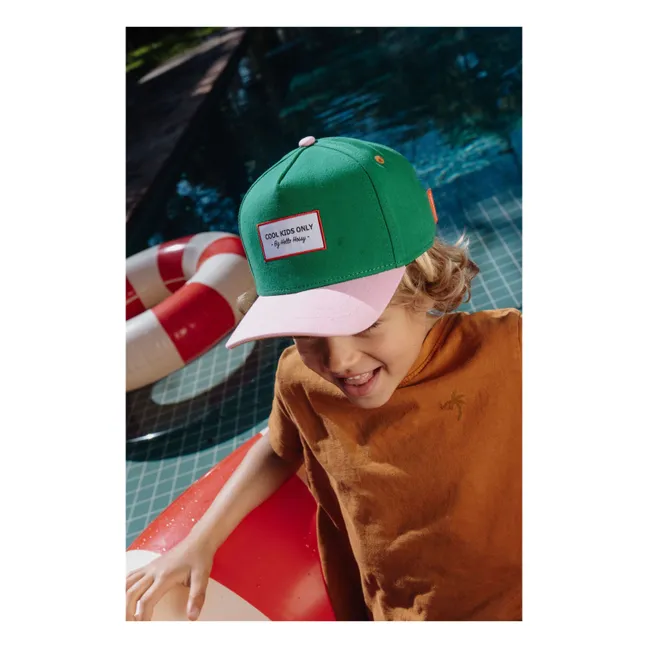 Casquette Visière Courbée Mini Coton Bio | Vert sapin