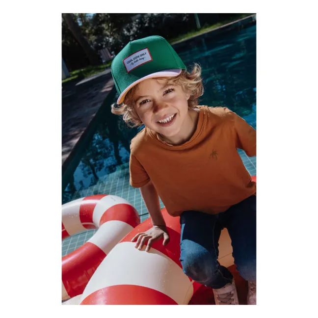 Casquette Visière Courbée Mini Coton Bio | Vert sapin