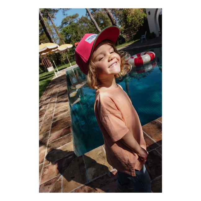 Organic Cotton Mini Curved Visor Cap | Fuchsia