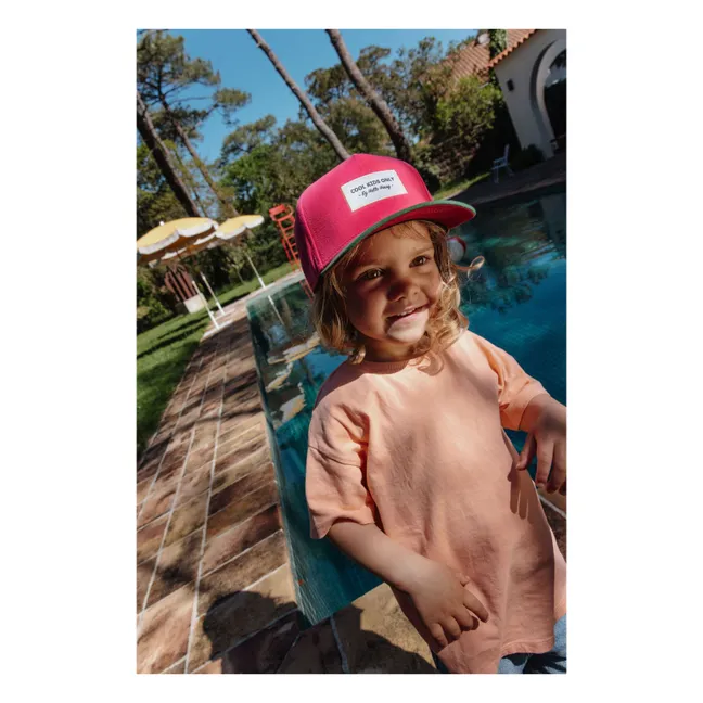 Organic Cotton Mini Curved Visor Cap | Fuchsia