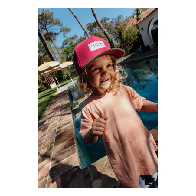 Casquette Visière Courbée Mini Coton Bio | Rose fuschia
