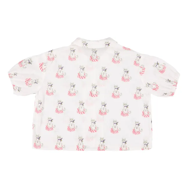 Blusa Xanon Cats | Blanco