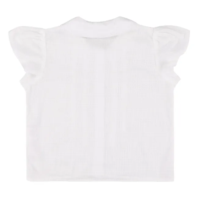 Blouse Brodée Xamari | Blanc