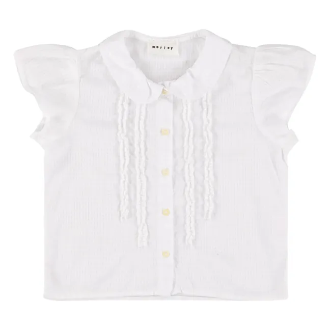 Blouse Brodée Xamari | Blanc