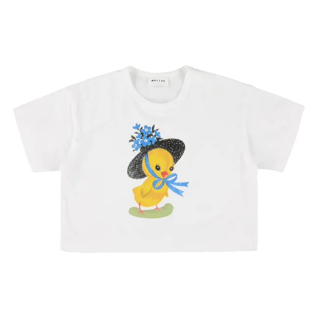 T-shirt Warsaw Poussin | Blanc