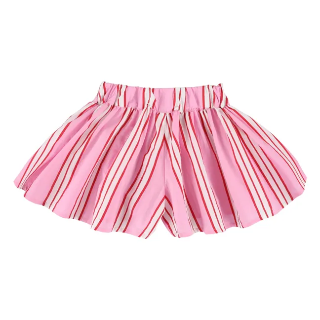 Pantalones cortos a rayas Scooby | Rosa Bombón