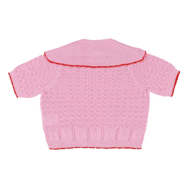 T-shirt Pointelle Xango | Rose bonbon