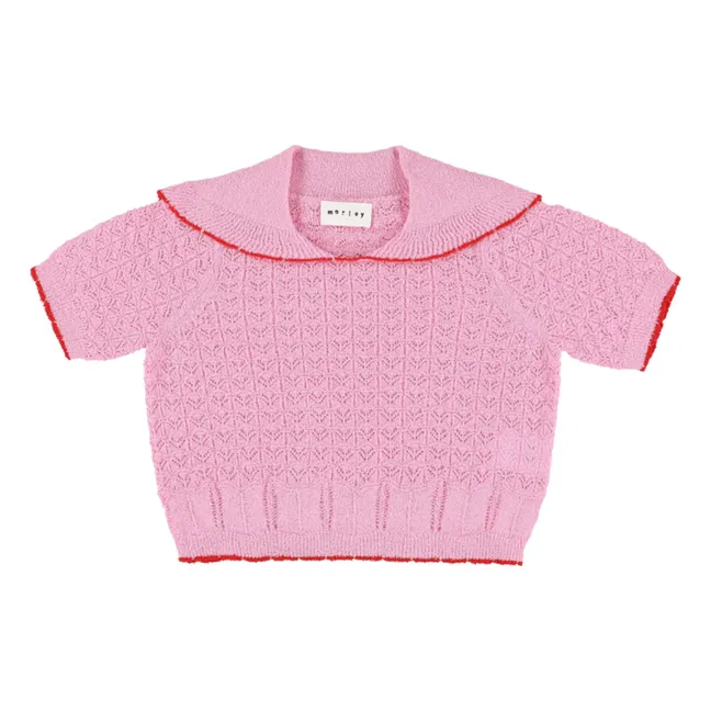 T-shirt Pointelle Xango | Rose bonbon