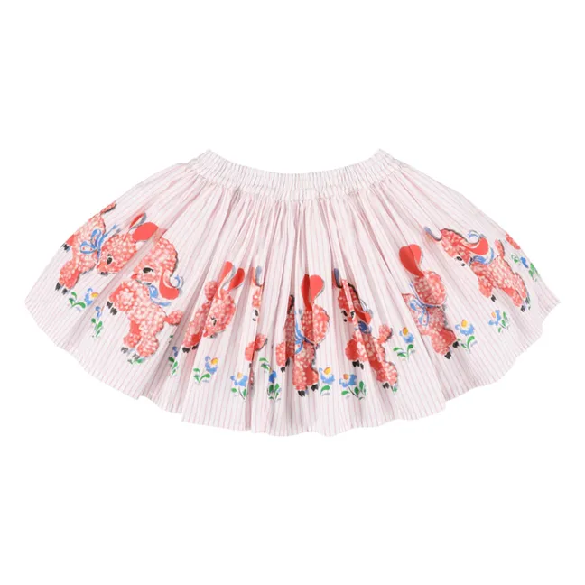 Striped Whizz Skirt | Pale Pink