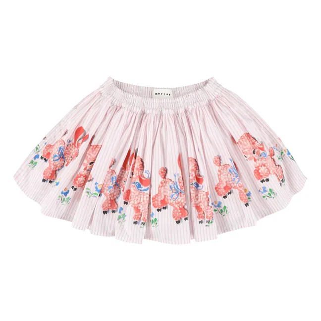 Striped Whizz Skirt | Pale Pink