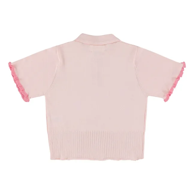 Polo de punto fino Xaby | Rosa empolvado