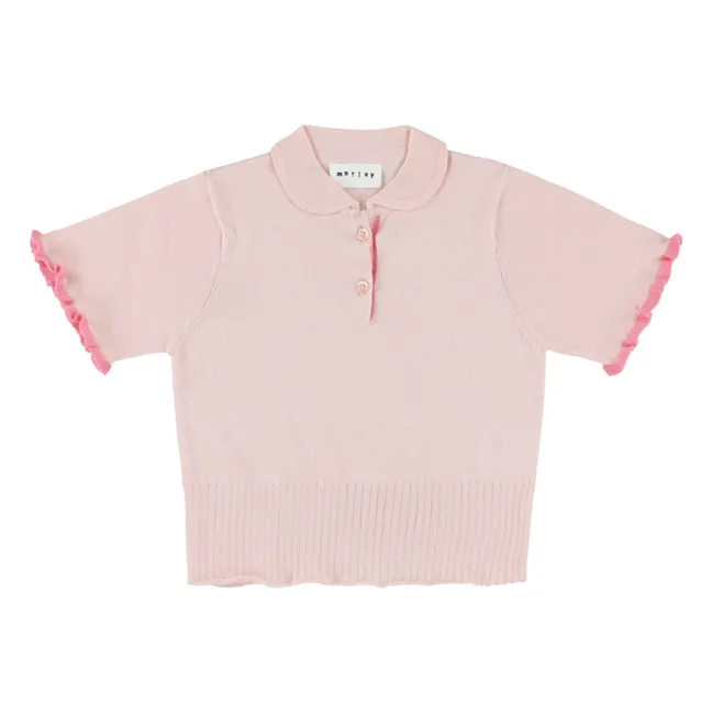 Polo de punto fino Xaby | Rosa empolvado