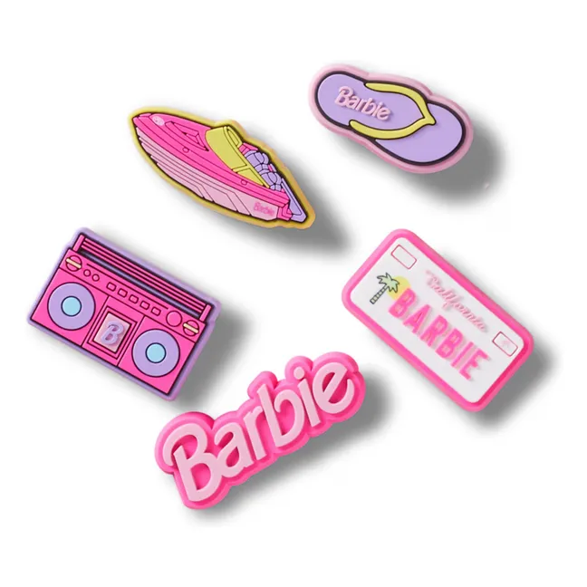 Set de 5 Jibbitz Barbie | Rosa