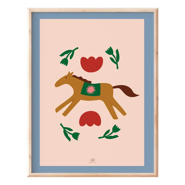 Affiche Cheval Nomade | Beige