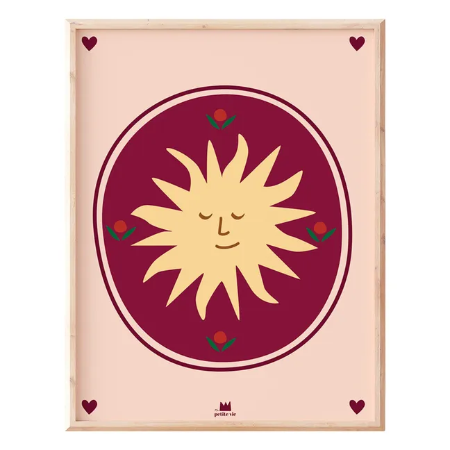Affiche Soleil Totem | Beige