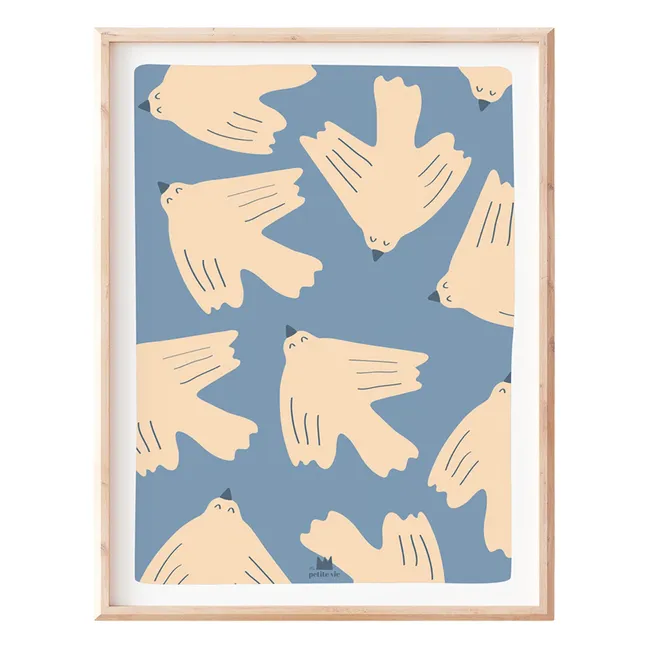 Les Oiseux Bleus poster | Blue