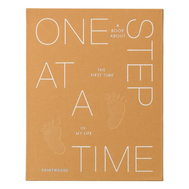 Baby photo album One Step at a Time | Ochre