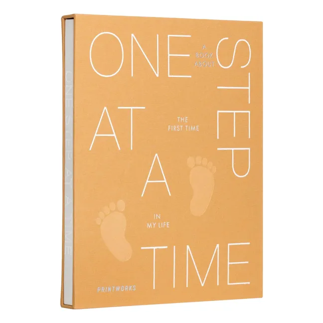 Baby photo album One Step at a Time | Ochre