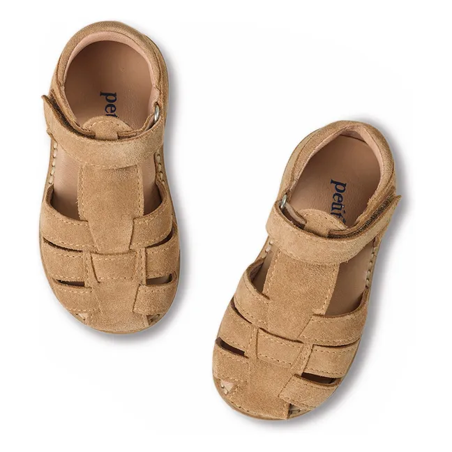 Classic Suede Scratch Sandals | Beige