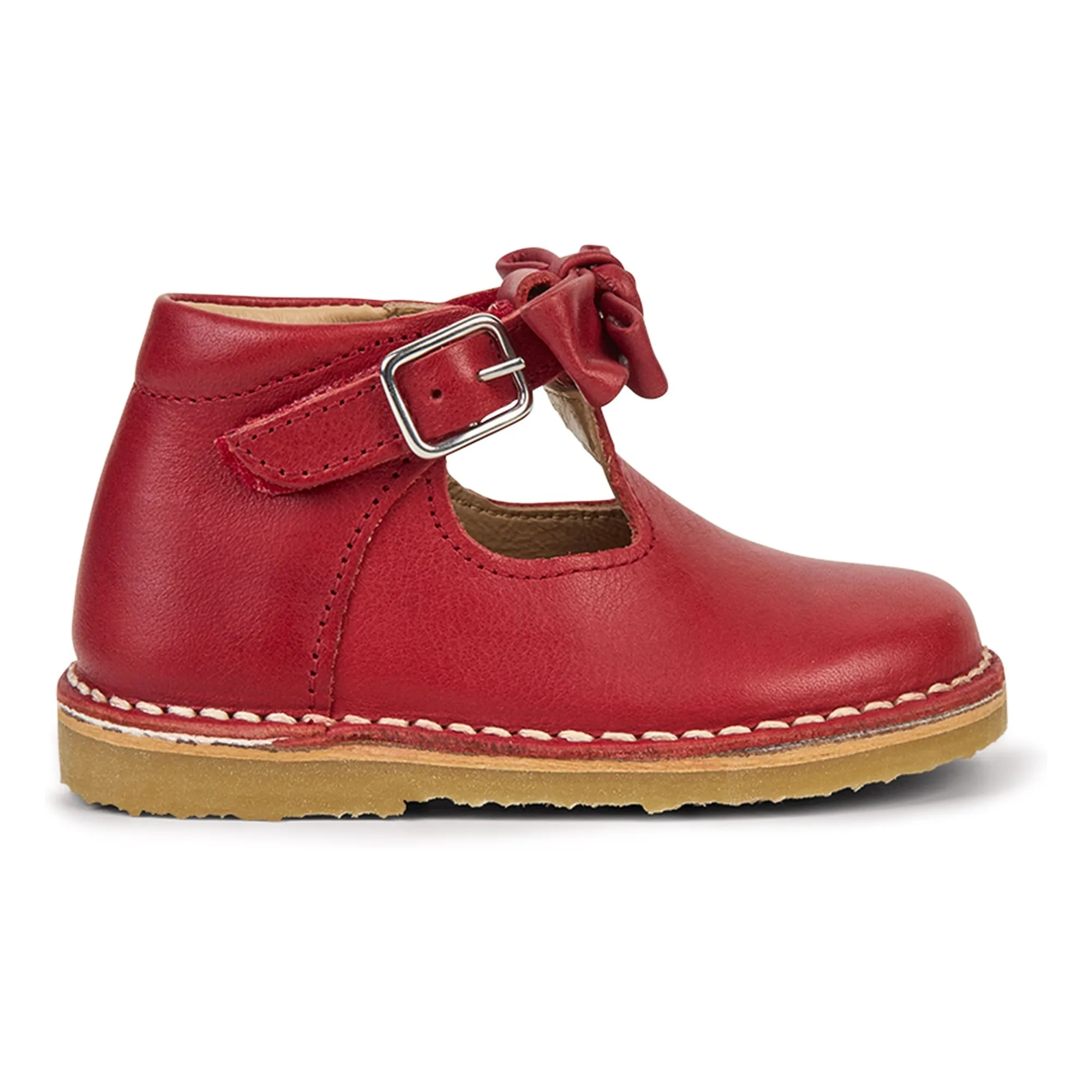 Petit Nord Red Babies T-Bar Bow
