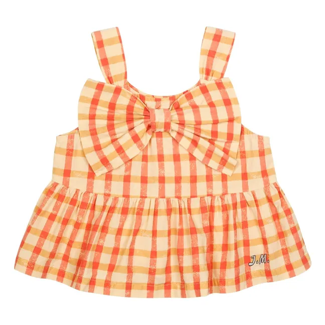 Carreaux Knot Top | Yellow