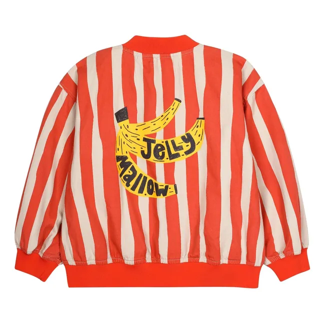 Chaqueta de rayas Banana | Rojo