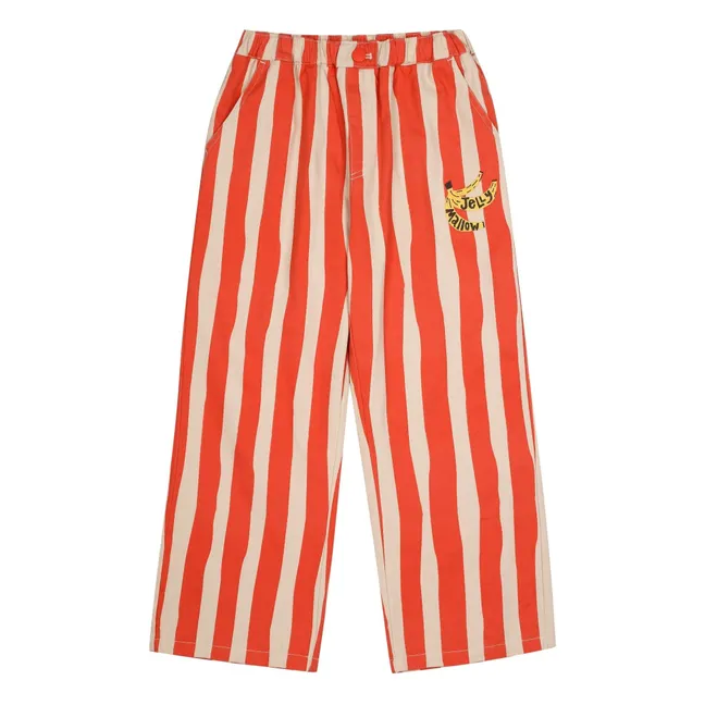 Pantaloni a righe | Rosso