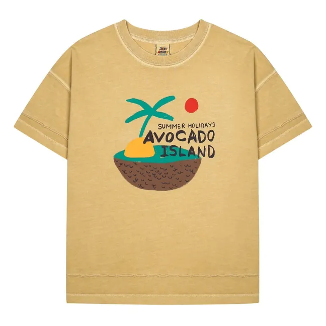 Maglietta Avocado Island | Giallo