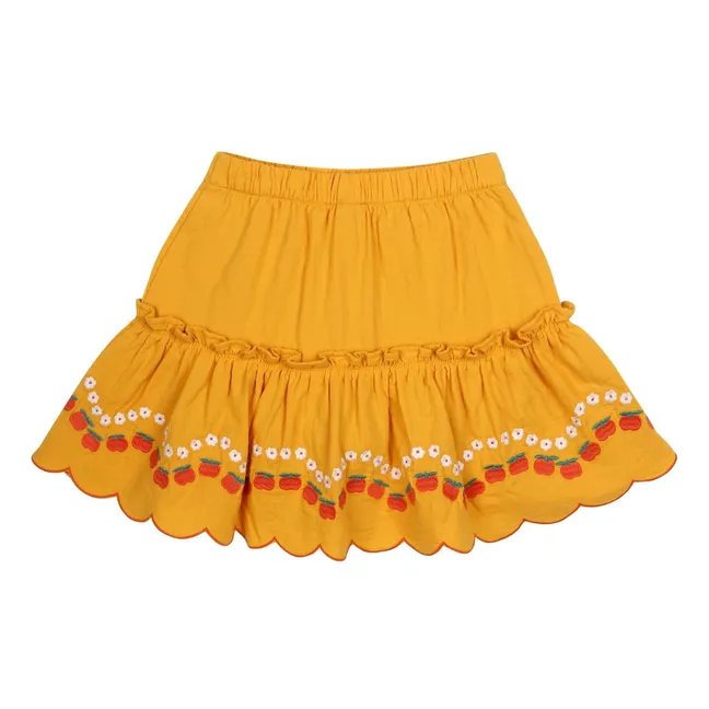Falda de volantes Apple | Amarillo