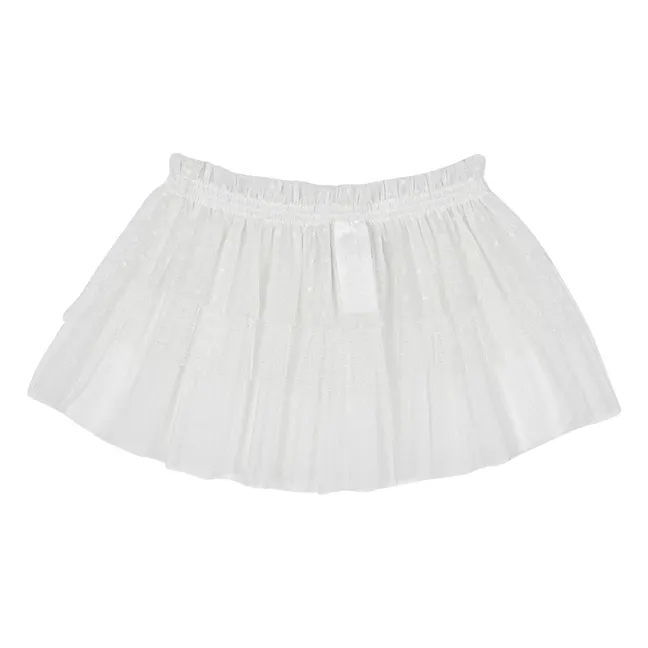 Gonna in tulle a strati | Avorio