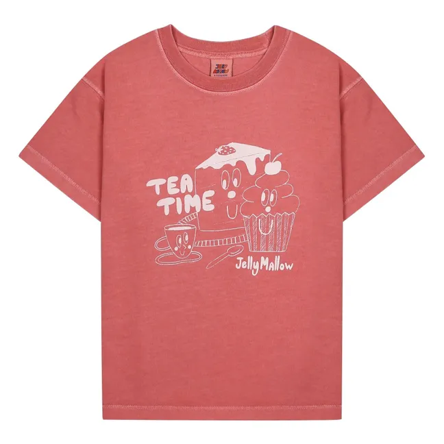 Camiseta Tea Time | Coral
