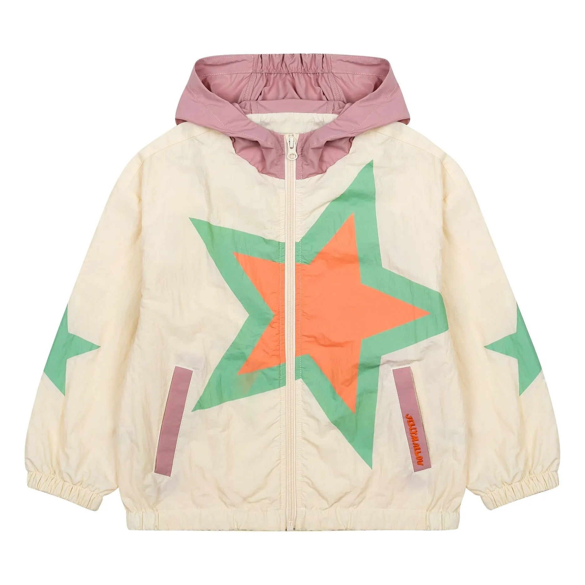 Jelly Mallow Ivory Star Windbreaker