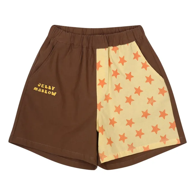 Pantalones cortos con bolsillo de estrella | Marrón